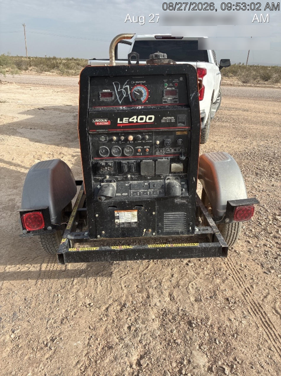 2022 Lincoln Electric LE400 Kubota V1505, Trlr, Cable Rack, Light Kit, ES Decals, T3
