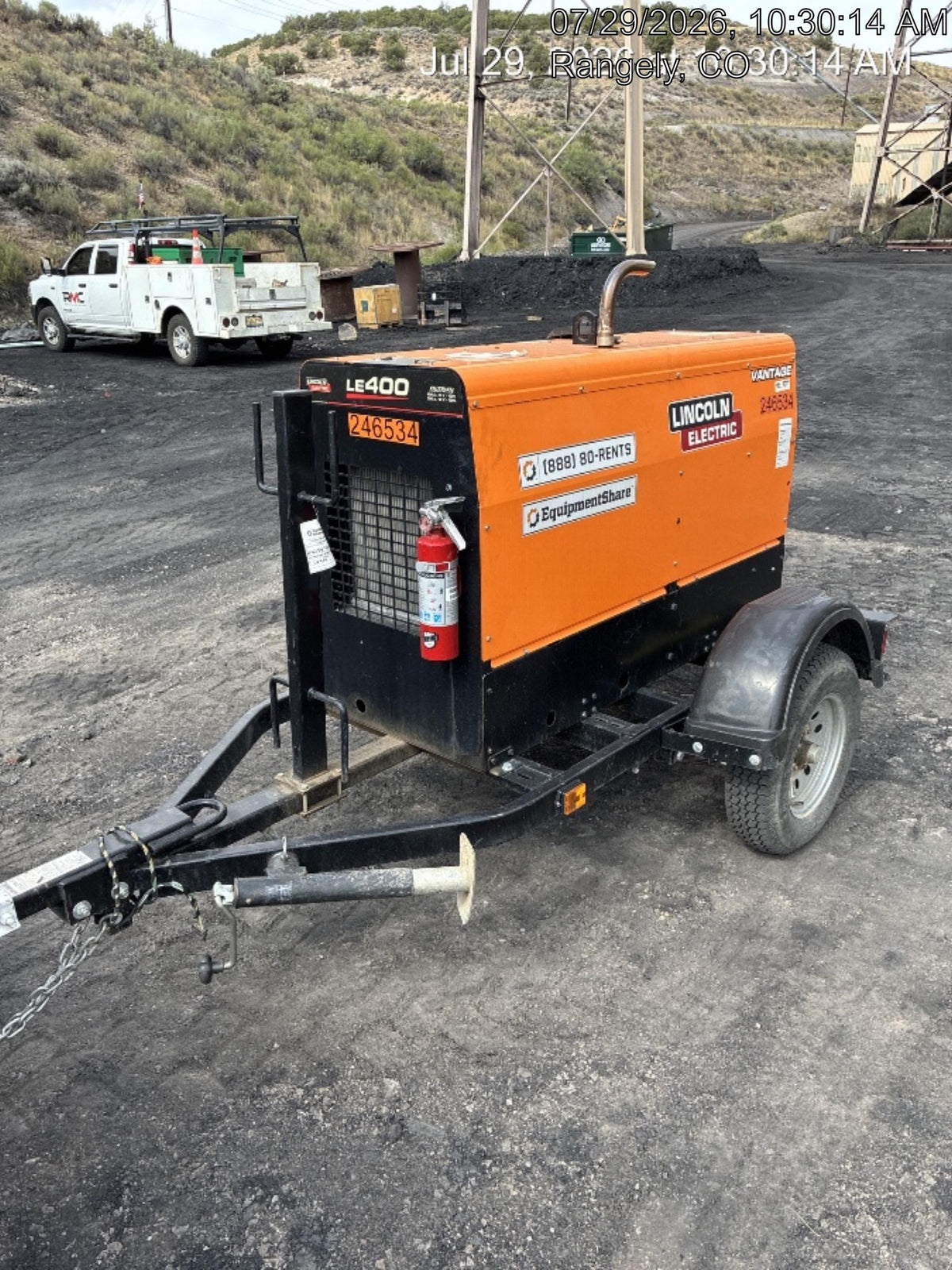 2022 Lincoln Electric LE400 Kubota V1505, Trlr, Cable Rack, Light Kit, ES Decals, T3