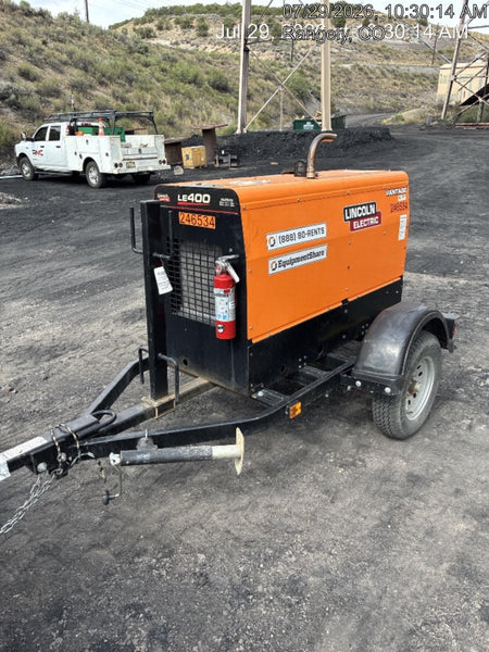 2022 Lincoln Electric LE400 Kubota V1505, Trlr, Cable Rack, Light Kit, ES Decals, T3