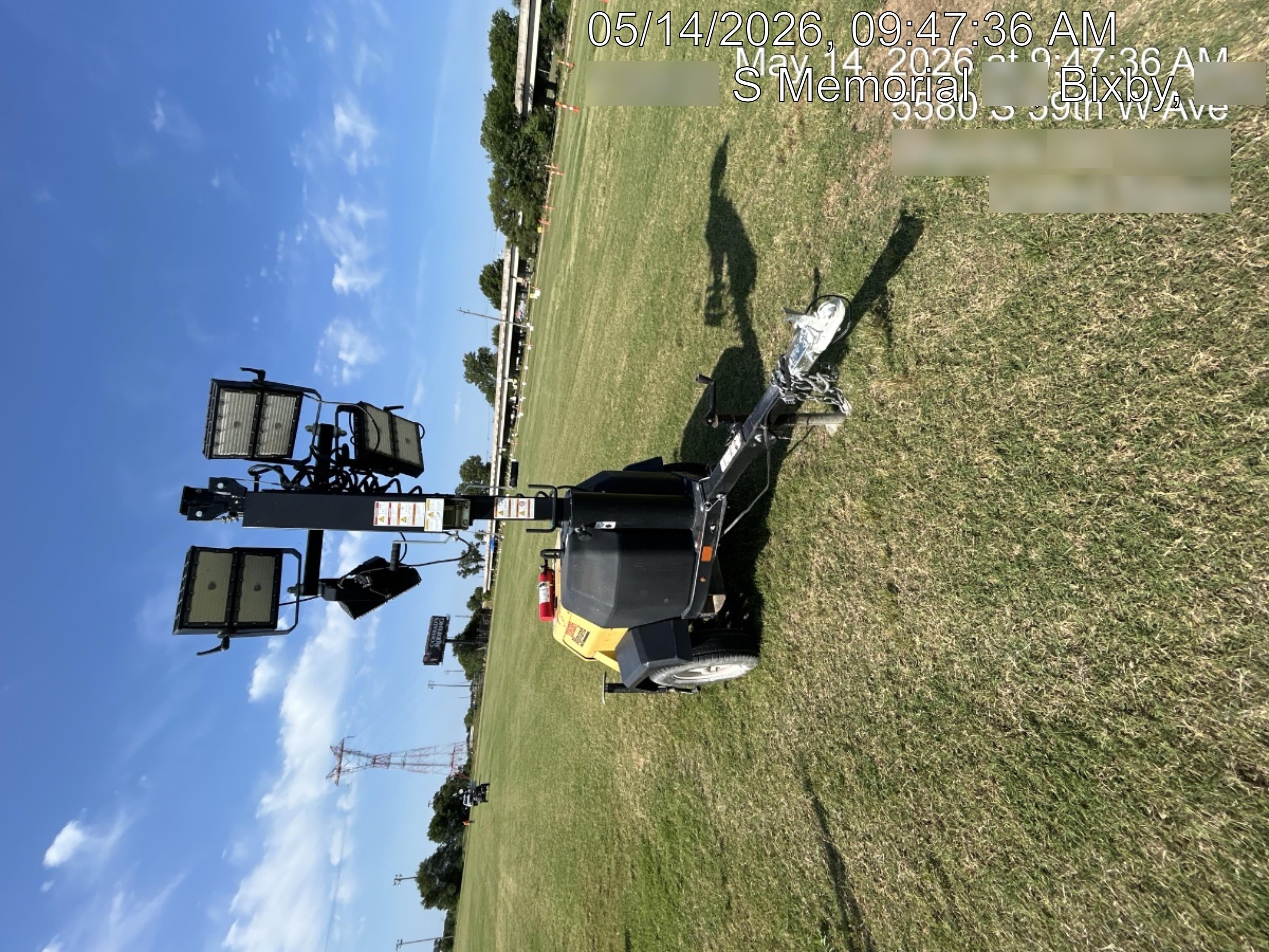 2022 Allmand NLV3GR (4) LED Light Fixture 350W, 23' Vertical Mast, 3kW Prime, Towable, Deep Sea L401, Leveling Jacks, Yanmar T4F 5.8hp