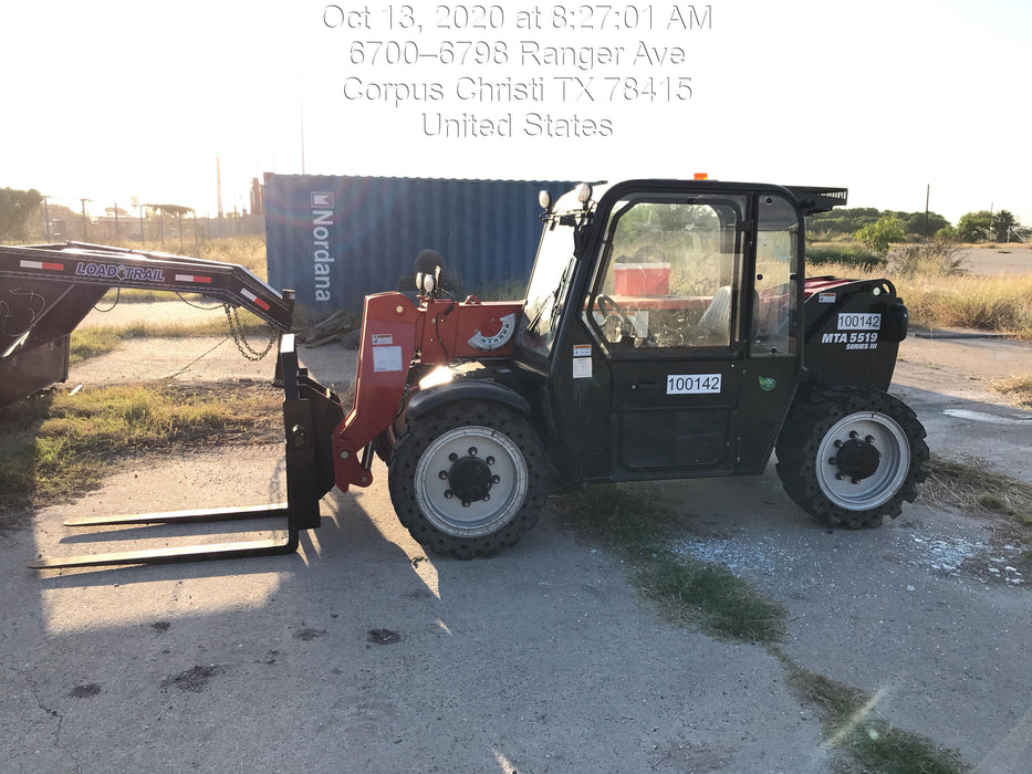 2020 Manitou MTA5519 Cab/Heat/Air, Solid Tires, Work Lights, Beacon, Aux Hydraulics, Back up Alarm, Mirrors, ES Keypad