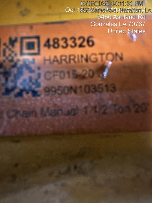 2024 HARRINGTON CF015-20