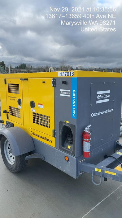 2021 ATLAS COPCO PAS 100 HF CS Enclosed
