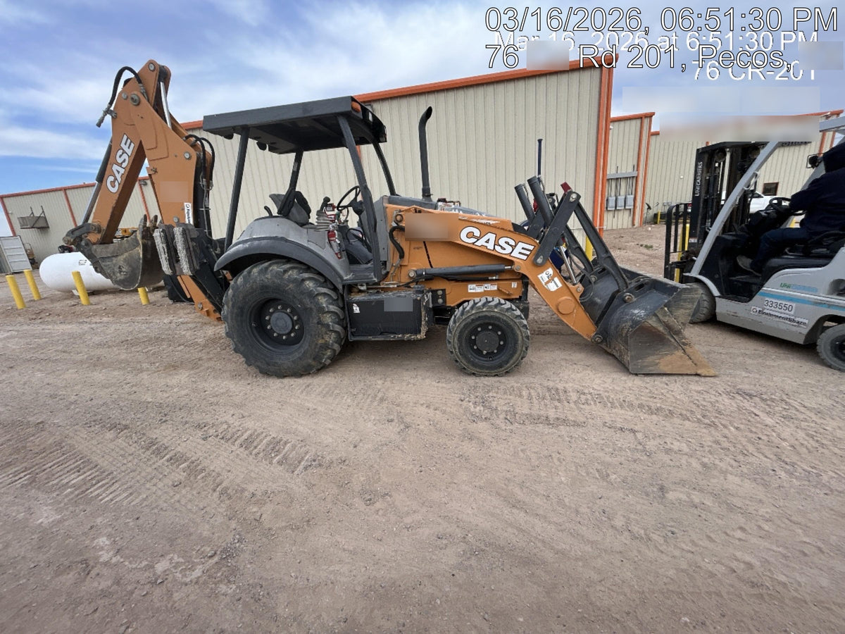 2019 Case 580N EP Canopy, 4WD, GP Front Bucket, Standard Stick, 1 Way Aux Hydraulics, ISO Controls