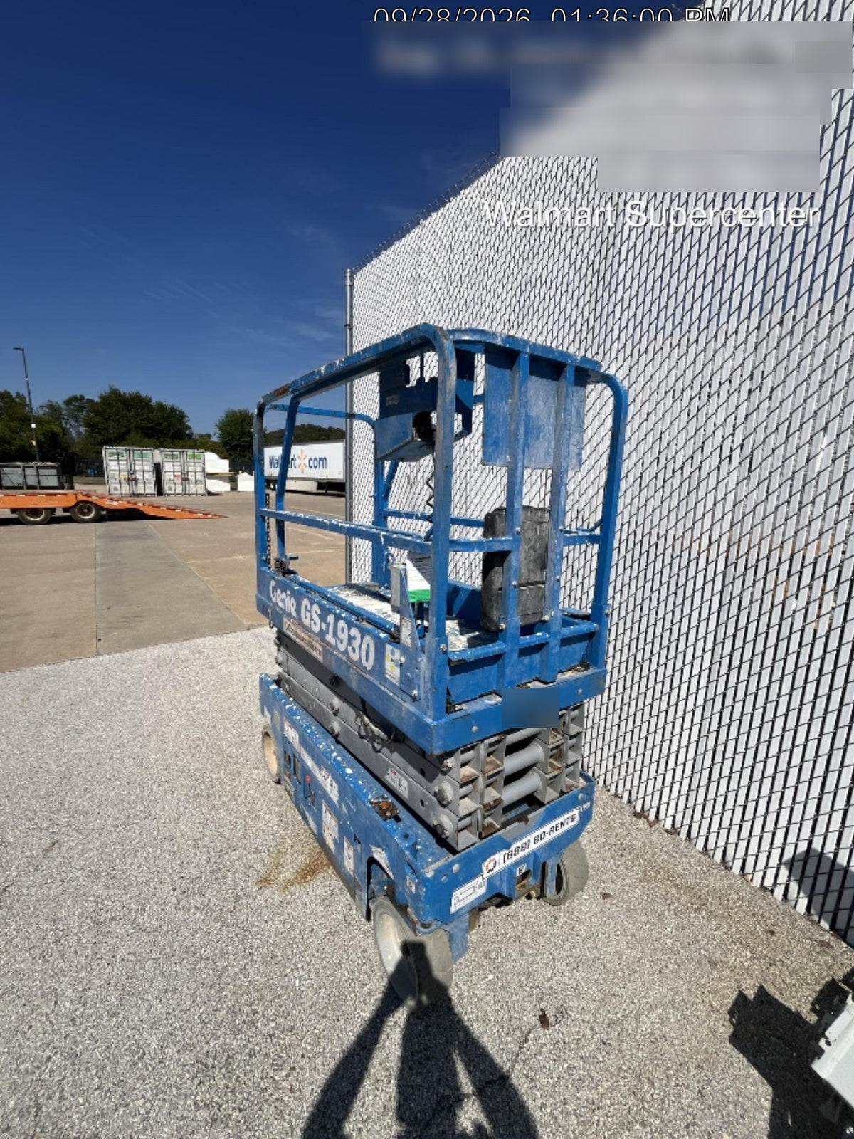 2018 Genie GS-1930 Genie GS-1930 w/Fixed Rail, Chain Entry