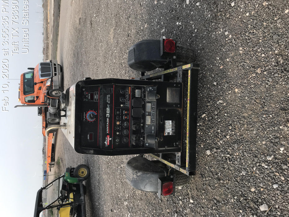 2018 Lincoln Electric Vantage 322 Lincoln Vantage 322 Welder Ready Pak 3 - Vantage 322, Trailer, Fender and light kit, Cable rack
