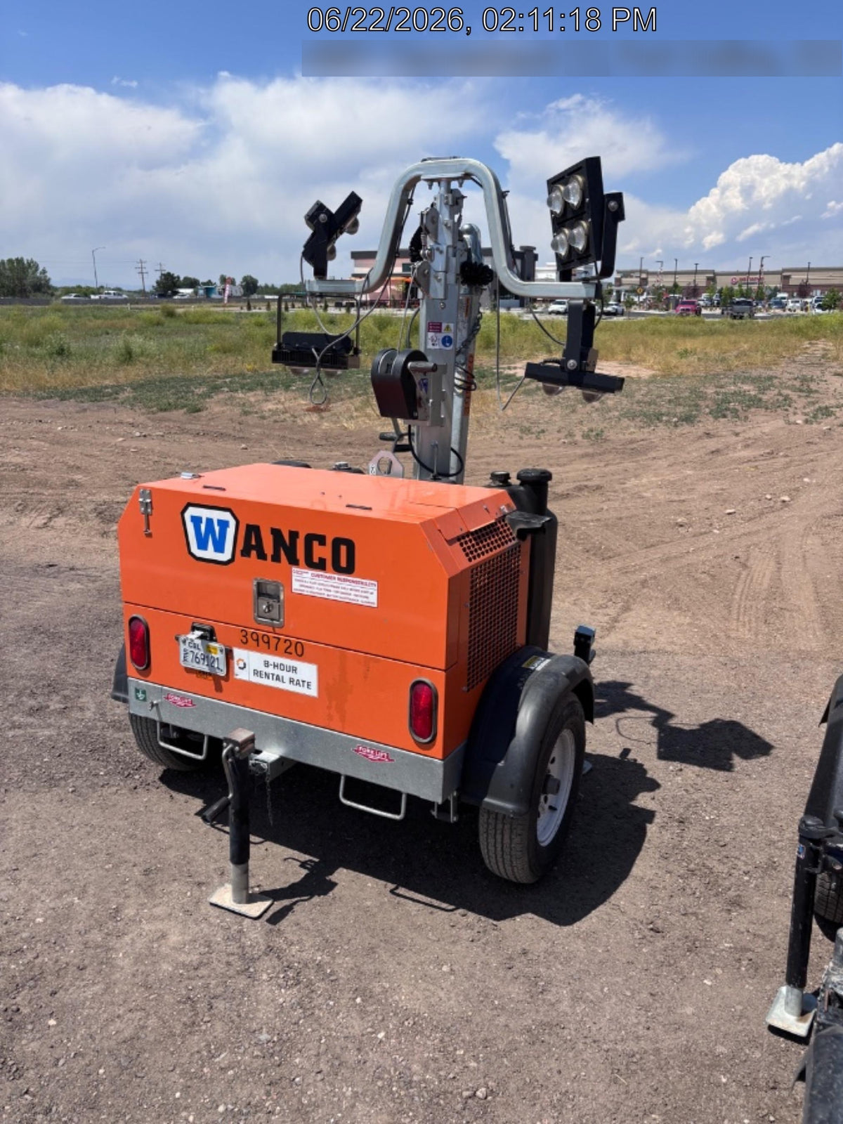 2024 Wanco WLTT-4MM4K Diesel, Deep Sea Controller, Shore Power Plug, Auto Start, (4) 350W LED Floodlights, 4kW Generator, 60 Gal Fuel Tank, 2" Ball, T3