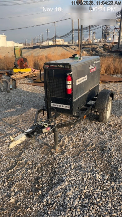 2021 Lincoln Electric Vantage 322 Vantage 322 Ready Pak 3 w/ Decals, ORANGE (includes trailer, cable rack, fender light kit) NO Telematics