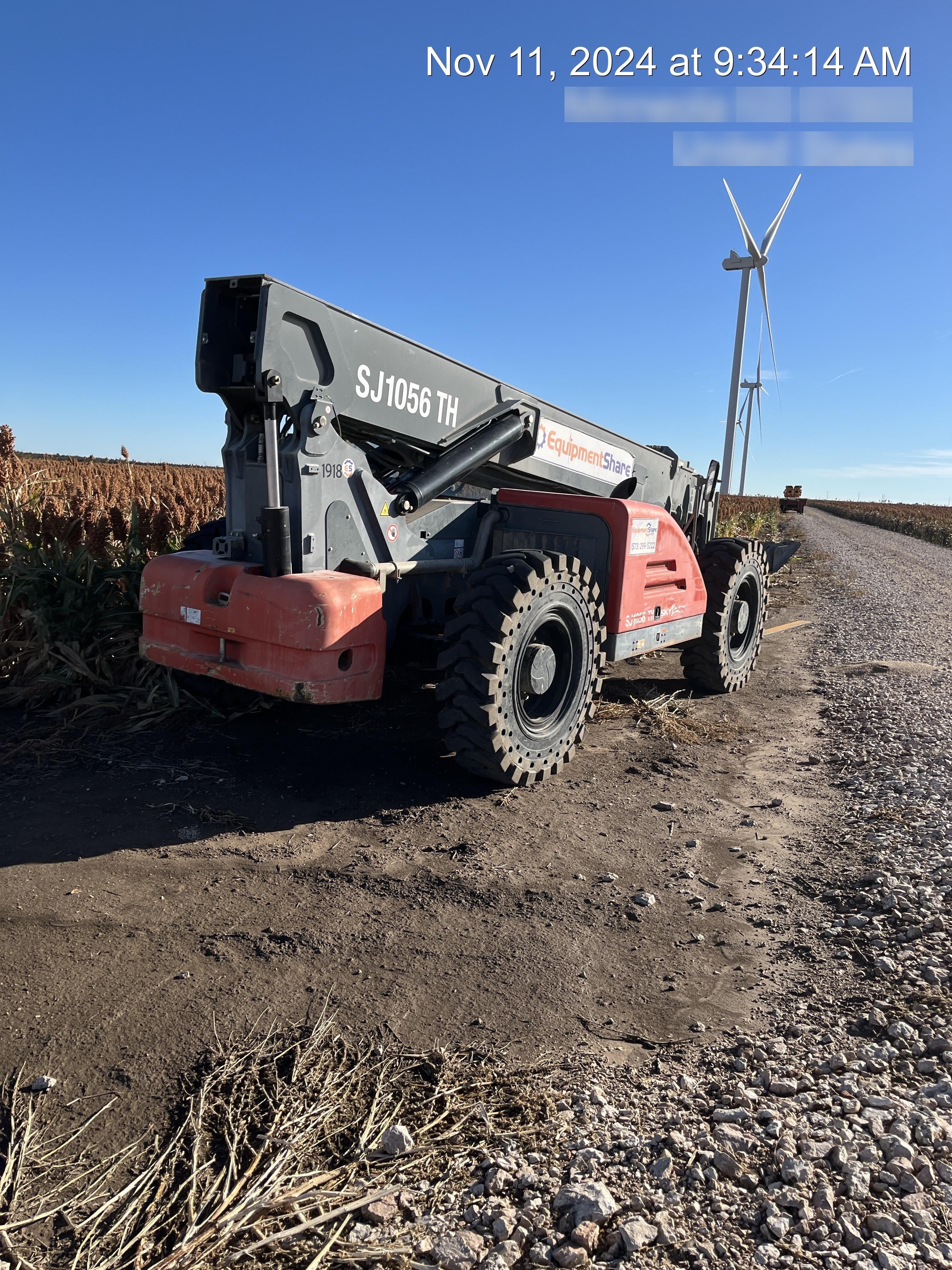 2016 Skyjack SJ1056 TH 10K Telehandler