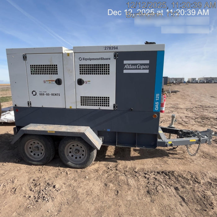 2022 ATLAS COPCO QAS 125