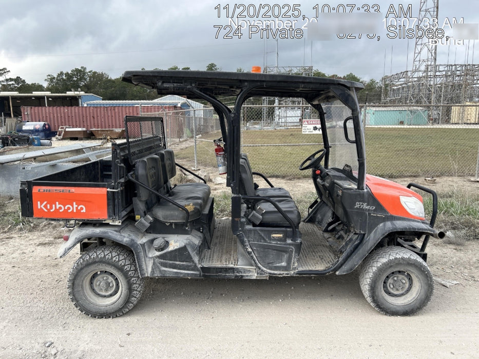 2021 Kubota RTV-X1140W-H Plastic Canopy, Windshield Acrylic Clear, LED Strobe Light, Wire Harness Kit, Back up Alarm
