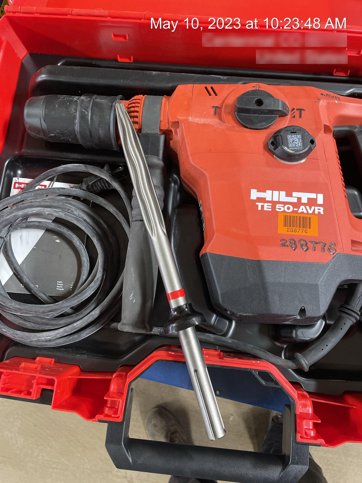 2023 HILTI TE 50-AVR