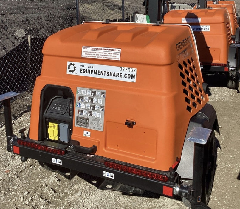 2023 Generac MLT2 Diesel, Flex Switch 120V Input, Powerzone Controller, 
(4) 320W LED Lights, 4kW Generator, 39.9 Gal Fuel Tank, 2" Ball, T3