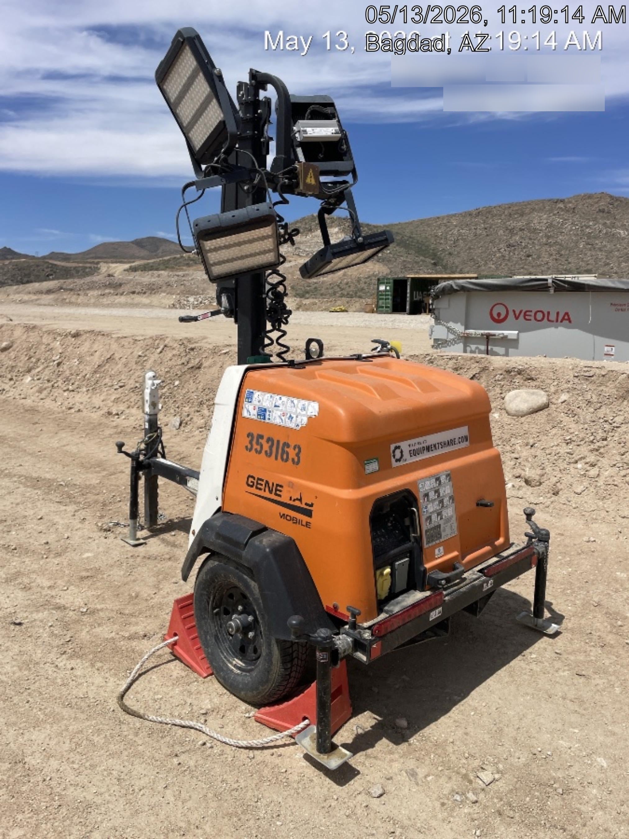 2023 Generac MLT2 Diesel, Flex Switch 120V Input, Powerzone Controller, (4) 320W LED Lights, 4kW Generator, 39.9 Gal Fuel Tank, 2" Ball, T3