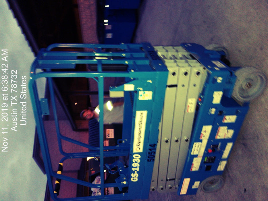 2019 Genie GS-1930 Fixed Rails with Chain Entry