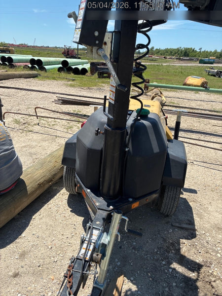 2022 Allmand NLV3GR (4) LED Light Fixture 350W, 23' Vertical Mast, 3kW Prime, Towable, Deep Sea L401, Leveling Jacks, Yanmar T4F 5.8hp