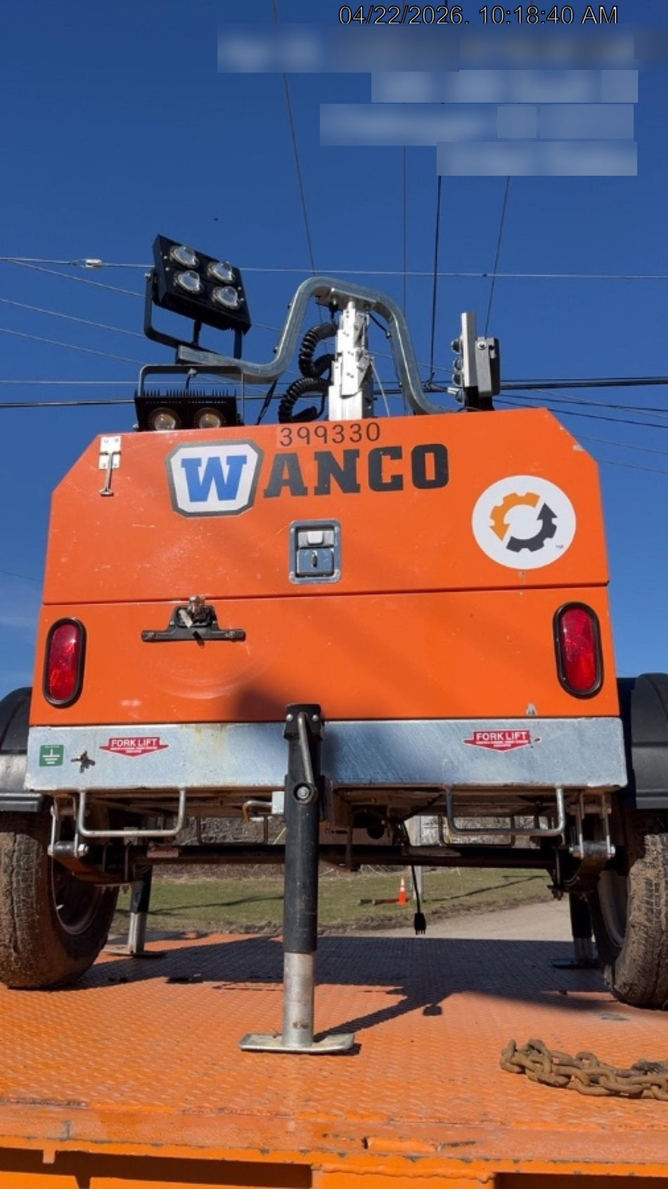 2024 Wanco WLTT-4MM4K Diesel, Deep Sea Controller, Shore Power Plug, Auto Start, (4) 350W LED Floodlights, 4kW Generator, 60 Gal Fuel Tank, 2" Ball, T3