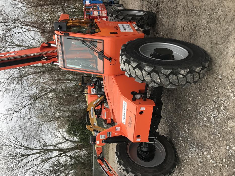 2019 Skytrak 6036 Cab/Heat/Air, Solid Tires, LED Work Lights, Beacon w/50" Carriage, 48" Pallet Forks