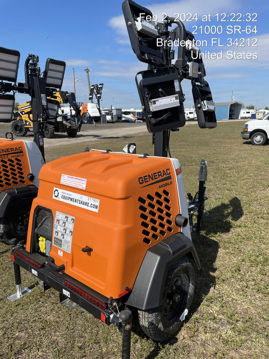 2023 Generac MLT2 Diesel, Flex Switch 120V Input, Powerzone Controller, 
(4) 320W LED Lights, 4kW Generator, 39.9 Gal Fuel Tank, 2" Ball, T3