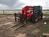 2020 Manitou MTA12055SER3 Cab/Heat/Air, Solid Tires, Amber Strobe, Lift Hook w/66" Carriage, 60" Forks