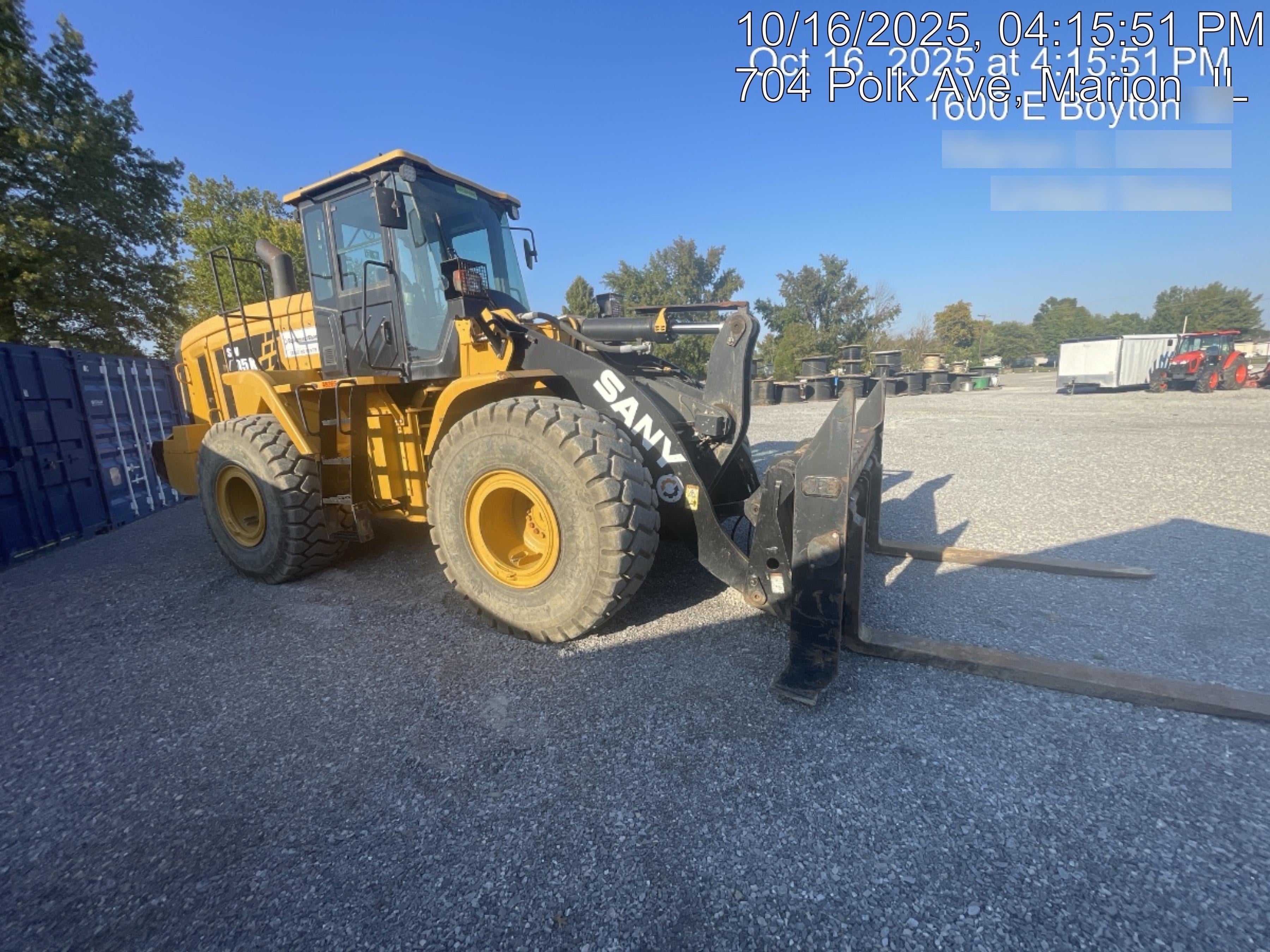 2018 Sany SW405K RETAIL-Standard - Paladin Quick Couplers, Paladin QC 4 yard Buckets, Paladin QC 72" Forks