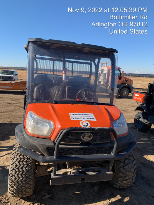2022 Kubota RTV-X1140W-H Plastic Canopy, Windshield Acrylic Clear, LED Strobe Light, Wire Harness Kit, Back up Alarm