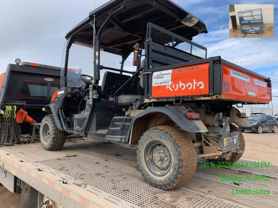 2022 Kubota RTV-X1140W-H Plastic Canopy, Windshield Acrylic Clear, LED Strobe Light, Wire Harness Kit, Back up Alarm