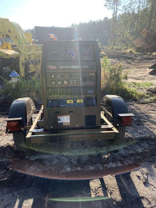 2021 Lincoln Electric Vantage 322 Vantage 322 Ready Pak 3 w/ Decals, ORANGE (includes trailer, cable rack, fender light kit) NO Telematics