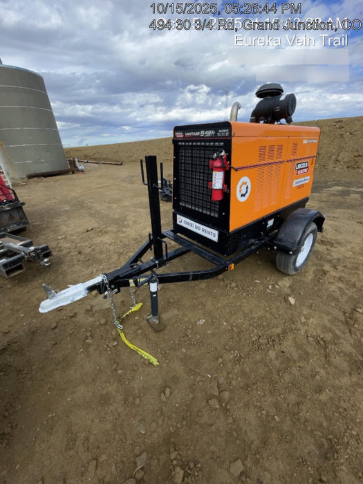 2021 Lincoln Electric Vantage 549X Ready Pak 3, ORANGE (includes trailer, cable rack, fender light kit)