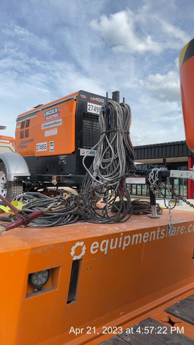 2022 Lincoln Electric LE400 Kubota V1505, Trlr, Cable Rack, Light Kit, ES Decals, T3