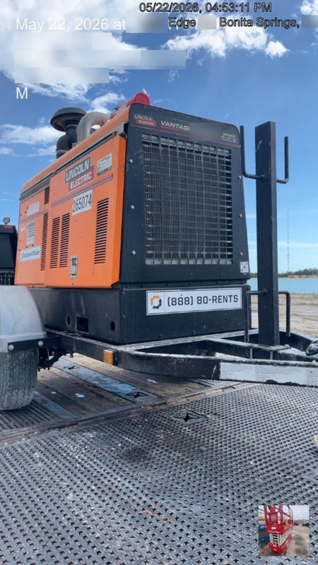 2022 Lincoln Electric Vantage 549X Crosslink Technology, Trailer Mounted, ES Decals, T3