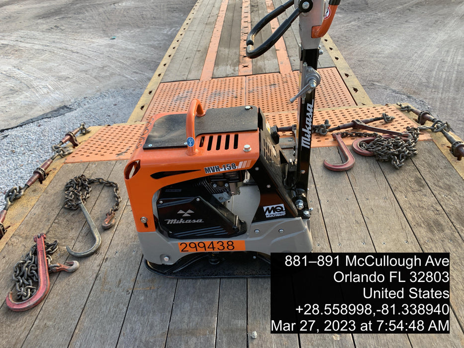 2023 Multiquip MVH158 Honda GX200, 17" Plate, Gas