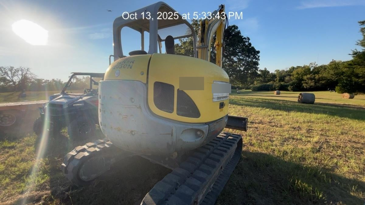 Wacker Neuson EZ53 Open ROPS, Rubber Tracks, Long Dipperstick, T4, Bucket