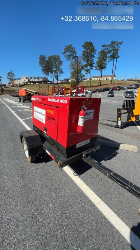 2022 Shindaiwa DGW400MDL Kubota D902 Engine, 23 HP, Dual Op Welder, Wire, Arc, Droop Stick, Tig, and CC Stick Functionality, Simulphase, 3 Phase and 1 Phase Gen Output, Single Axle NB Trlr, Slr Trckl Chrg 12V 12W, Fire Ext