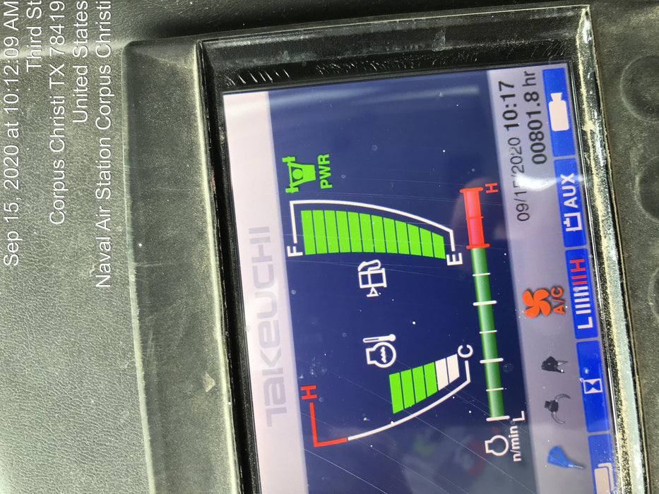 2019 Takeuchi TB290 Takeuchi TB290 Cab/Heat/AC w/Rubber Tracks, Auxiliary Hydraulics, Dozer Blade, Manual QC
