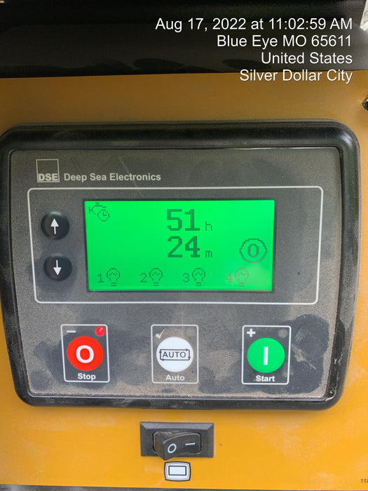 2022 Allmand NLV3GR (4) LED Light Fixture 350W, 23' Vertical Mast, 3kW Prime, Towable, Deep Sea L401, Leveling Jacks, Yanmar T4F 5.8hp