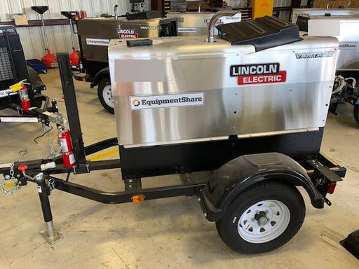 2019 Lincoln Electric Vantage 322 Welder Ready-Pak 3, Two wheel trailer, Fender and Light kit, Cable Rack