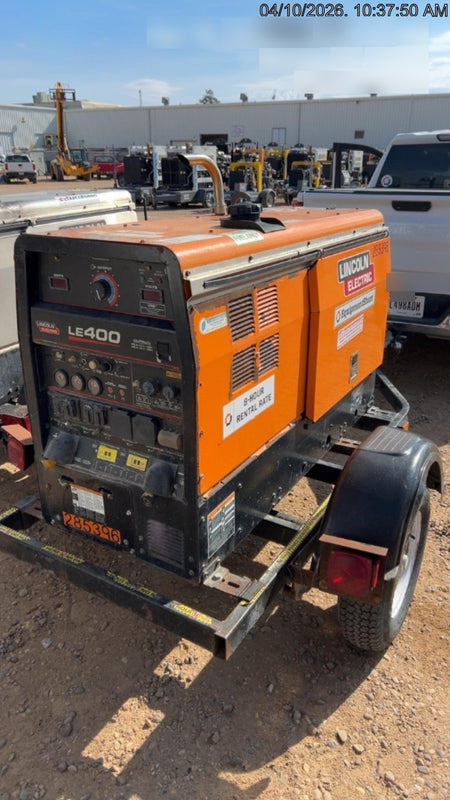 2022 Lincoln Electric LE400 Kubota V1505, Trlr, Cable Rack, Light Kit, ES Decals, T3