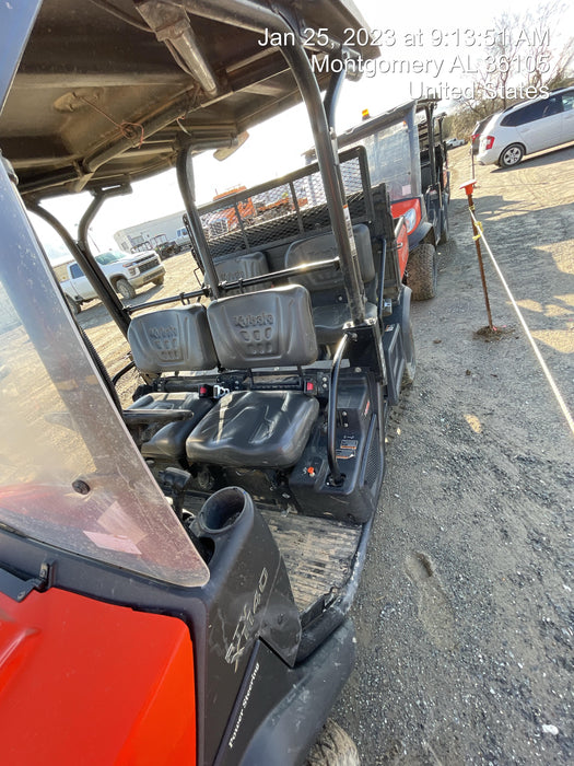 2021 Kubota RTV-X1140W-H Plastic Canopy, Windshield Acrylic Clear, LED Strobe Light, Wire Harness Kit, Back up Alarm
