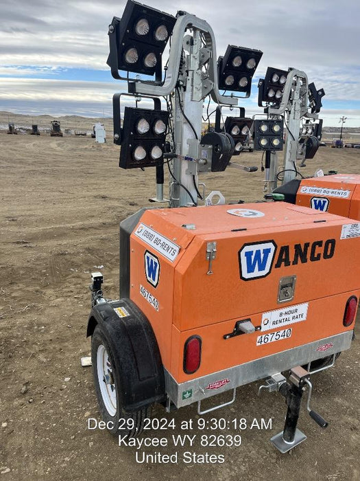 2024 Wanco WLTT-4MM4K Diesel, Deep Sea Controller, Shore Power Plug, Auto Start, (4) 350W LED Floodlights, 4kW Generator, 60 Gal Fuel Tank, 2" Ball, T3