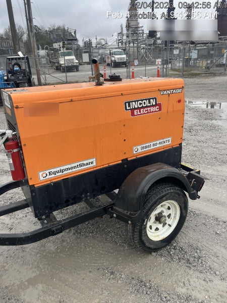 2021 Lincoln Electric Vantage 322 Vantage 322 Ready Pak 3 w/ Decals, ORANGE (includes trailer, cable rack, fender light kit) NO Telematics