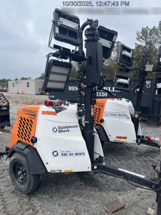 2023 Generac MLT2 Diesel, Flex Switch 120V Input, Powerzone Controller, 
(4) 320W LED Lights, 4kW Generator, 39.9 Gal Fuel Tank, 2" Ball, T3