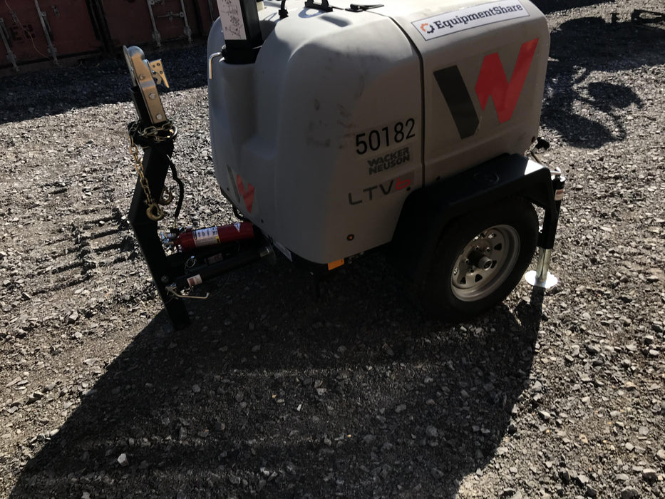 2019 Wacker Neuson LTV6L-MH Mobile Light Tower w/Fuel Level Sensor Installed