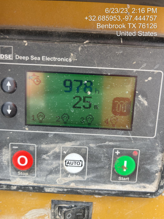 2022 Allmand NLV3GR (4) LED Light Fixture 350W, 23' Vertical Mast, 3kW Prime, Towable, Deep Sea L401, Leveling Jacks, Yanmar T4F 5.8hp