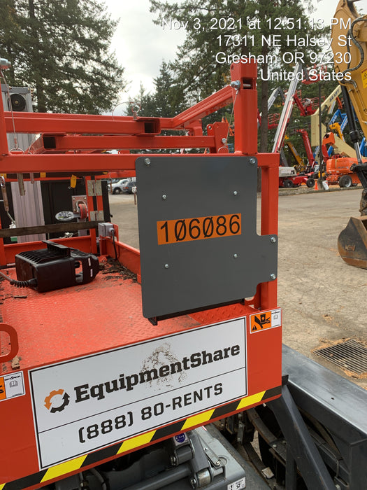 2020 Skyjack SJIII-3219 Solid NM Tires, Half height spring hinged entry gate, Dual Beacons, 800W Inverter