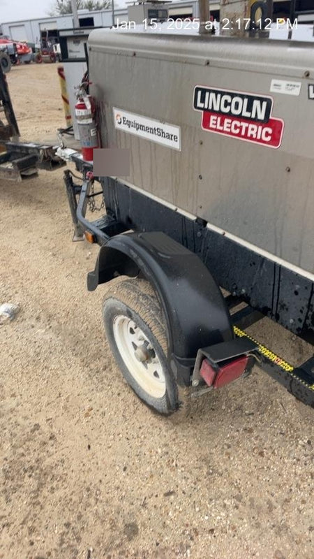 2019 Lincoln Electric Vantage 322 Welder Ready-Pak 3, Two wheel trailer, Fender and Light kit, Cable Rack
