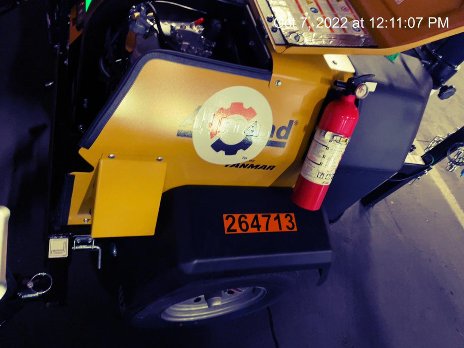 2022 Allmand NLV3GR (4) LED Light Fixture 350W, 23' Vertical Mast, 3kW Prime, Towable, ES Decals, T3