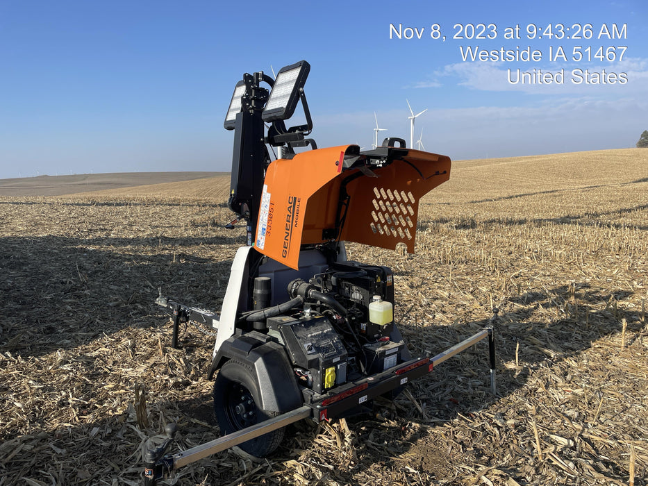 2023 Generac MLT2 Diesel, Flex Switch 120V Input, Powerzone Controller, (4) 320W LED Lights, 4kW Generator, 39.9 Gal Fuel Tank, 2" Ball, T3