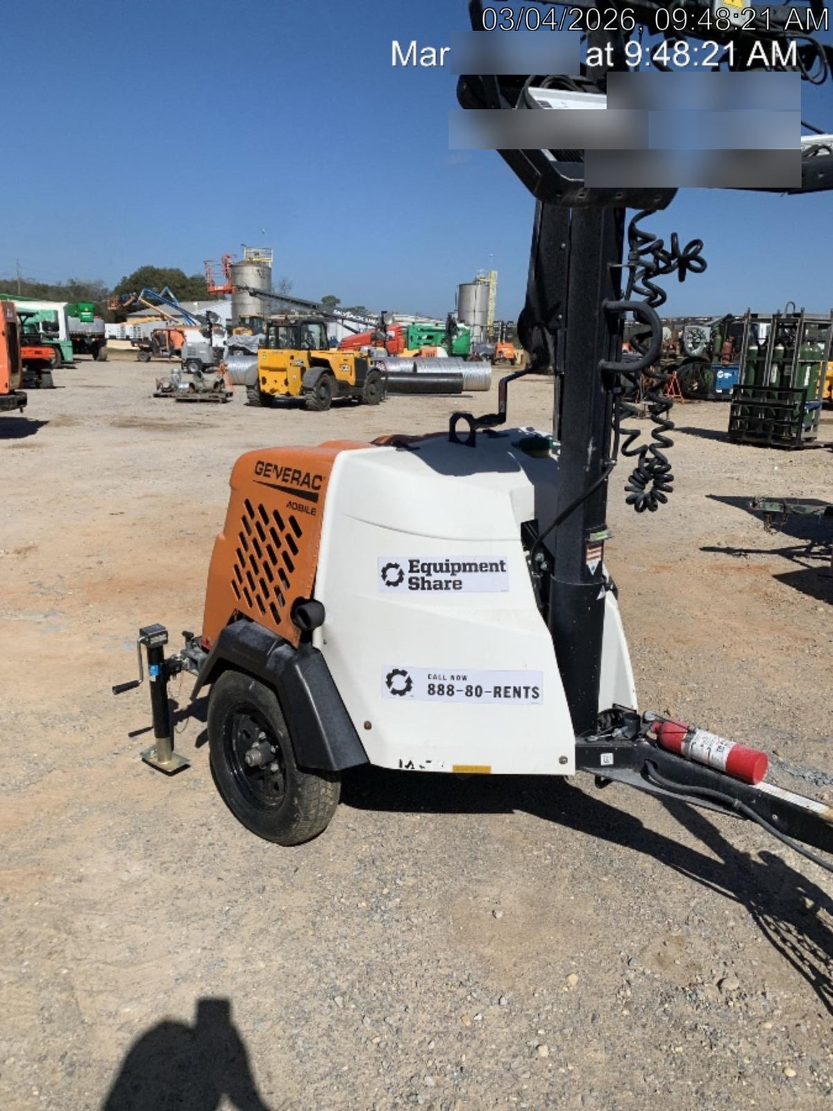 2023 Generac MLT2 Diesel, Flex Switch 120V Input, Powerzone Controller, 
(4) 320W LED Lights, 4kW Generator, 39.9 Gal Fuel Tank, 2" Ball, T3