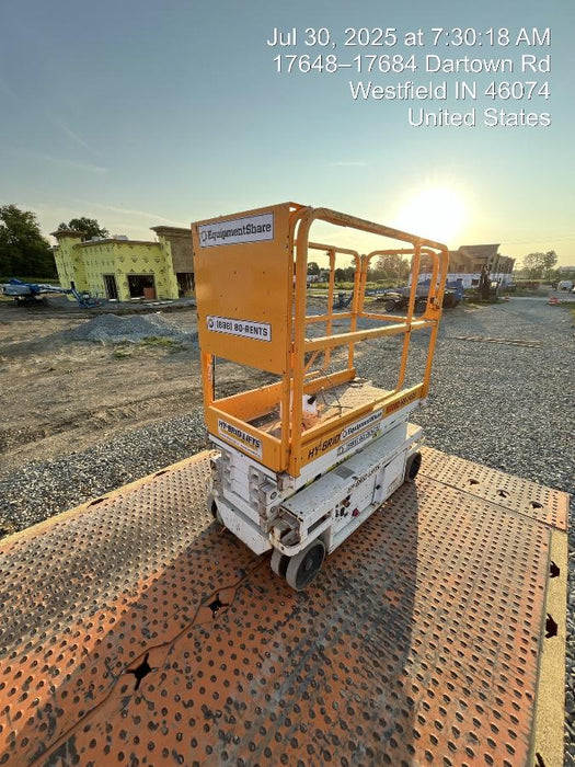 Custom Equipment HB-1430 Hy-Brid Scissor Lift
Platform capacity up to 670 lbs
Working height up to 20 ft
Weighs under 1,700 lbs
Non-marking wheels